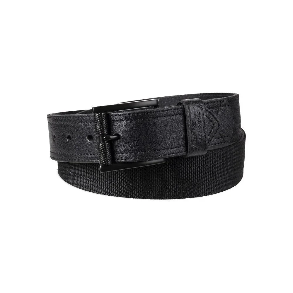 NEW DICKIES Genuine Men's Casual Black Nylon Work Belt w/Roller Buckle